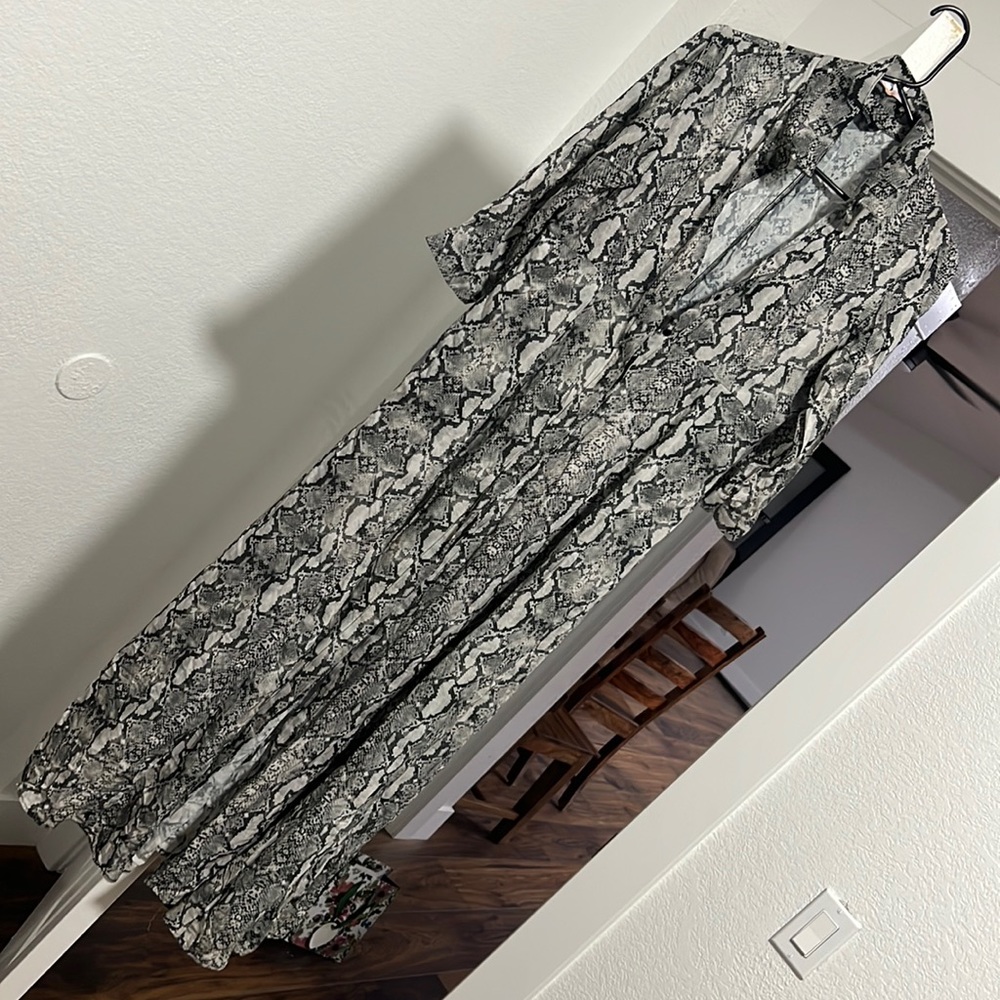 Zara maxi snake print dress, size M but fits like a small